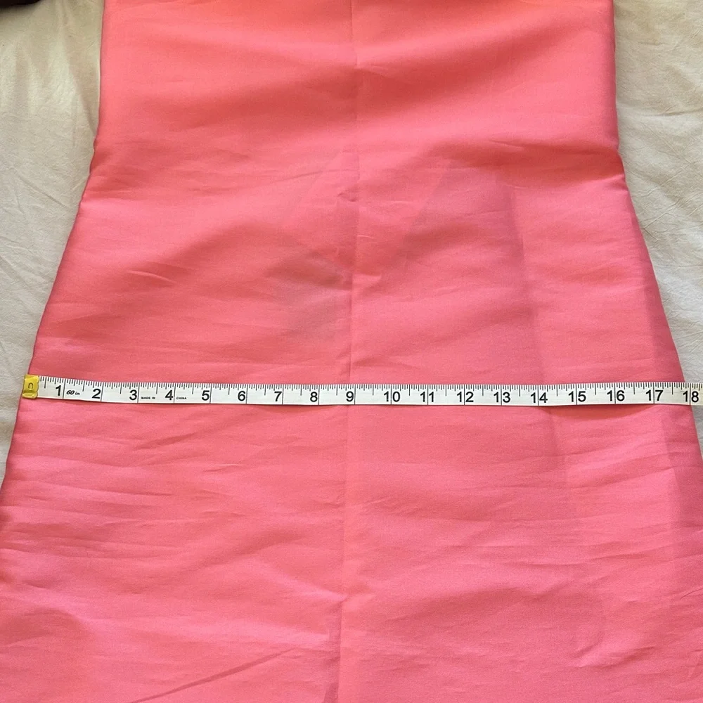 Satin Coral Slip Maxi Dress with Spaghetti Straps - Picture 9 of 10